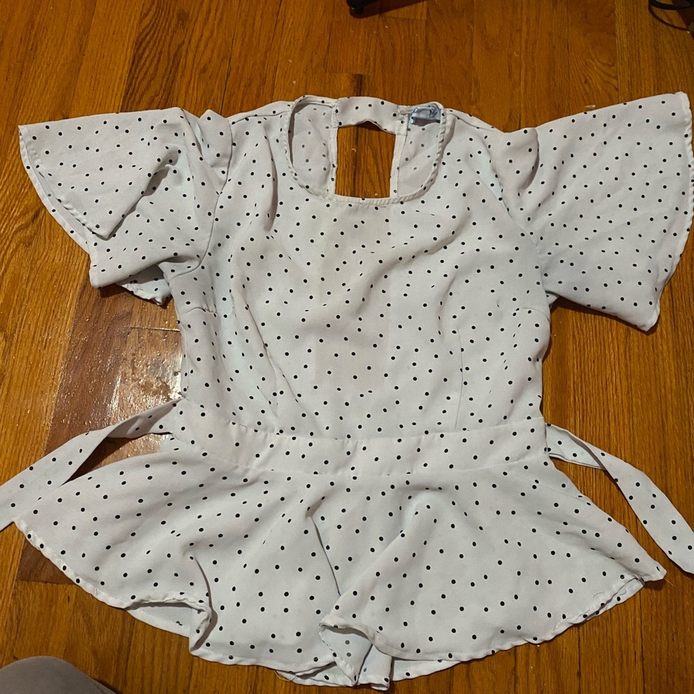 Polka dot blouse